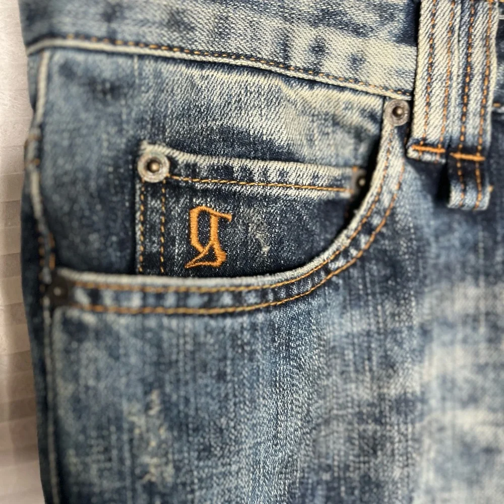 GALLIANO MENS JEANS ITTIERRE SIZE 36/50 BLUE Distressed loose fit MADE IN ITALY